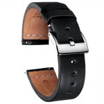 Samsung Gear Sport Watch Bands | Calfskin Leather Bands | Black