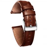 Fossil Gen 5 | Genuine Leather Watch Bands | Coffee