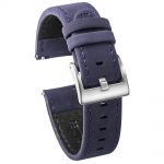 FOSSIL GEN 5 | Genuine Leather Watch Bands | Blue