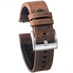 FOSSIL GEN 5 | Genuine Leather Watch Bands | Saddle