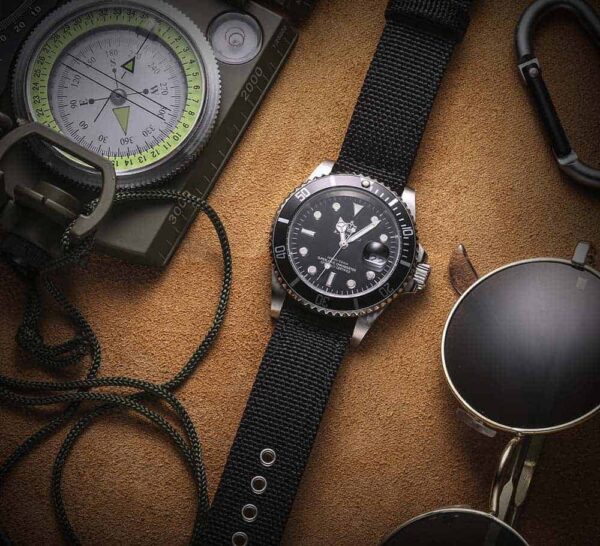 FOSSIL Sport Canvas Watch Band Black