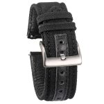 WITHINGS NOKIA ACTIVITE AND STEEL HR | Canvas Watch Straps | Black