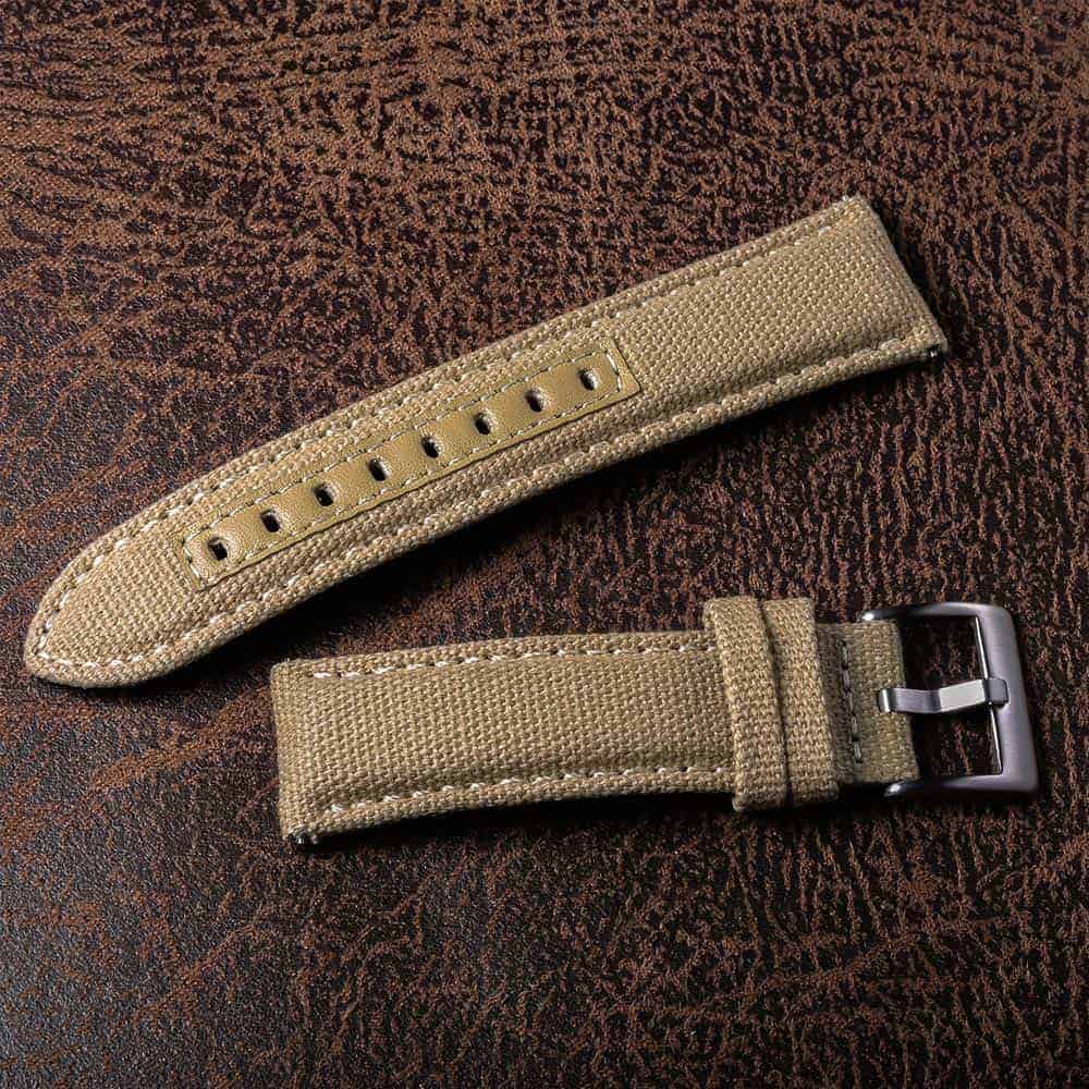 Quick release canvas outlet watch strap