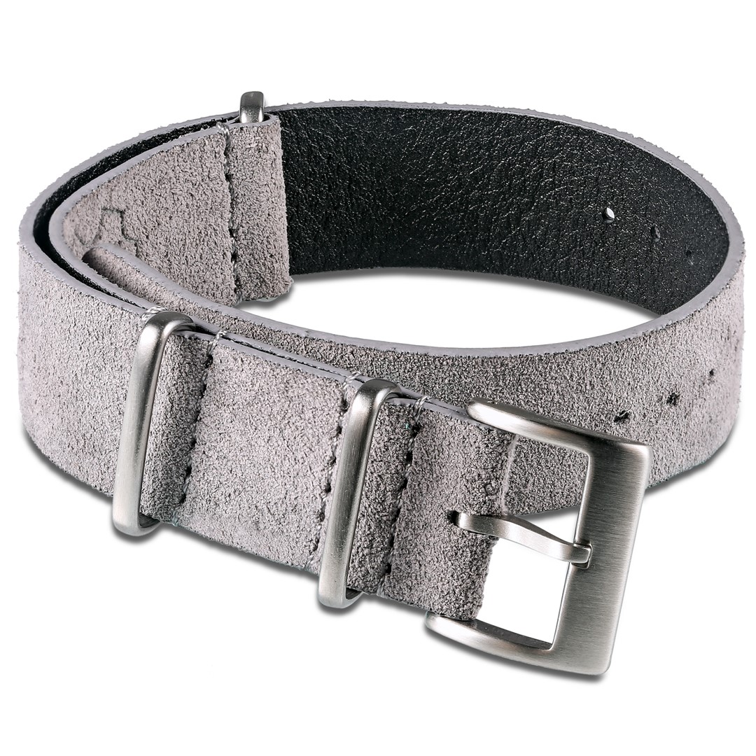 grey suede nato straps