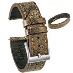 Fossil Sport Watch Bands | Brown Matrotto Leather  | Hemsut