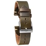 Green | Thin Horween Leather Watch Band | Hemsut