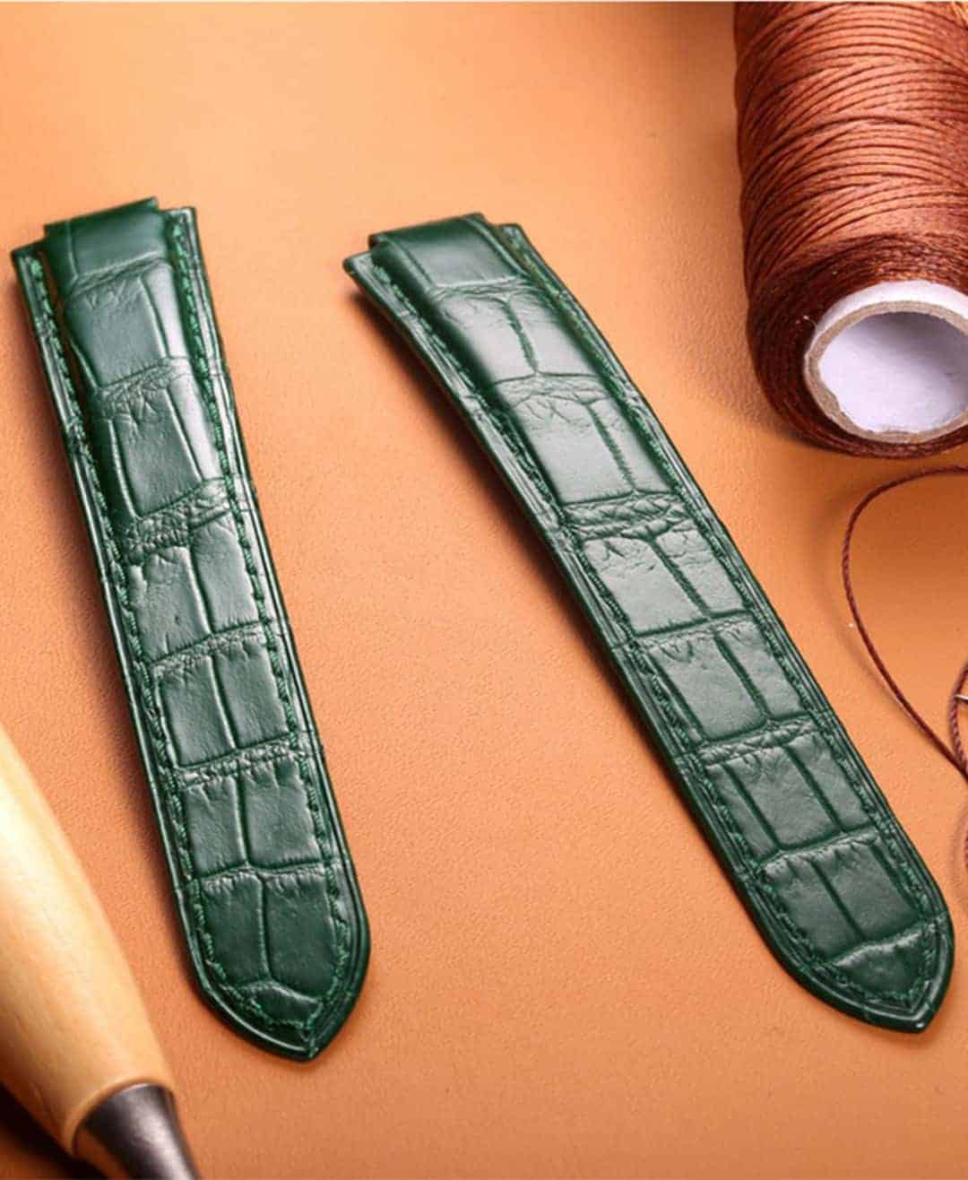 Custom leather straps for cartier tank