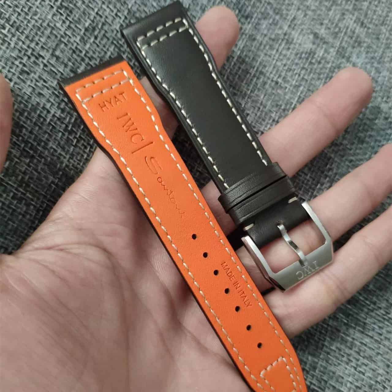 custom leather strap for IWC