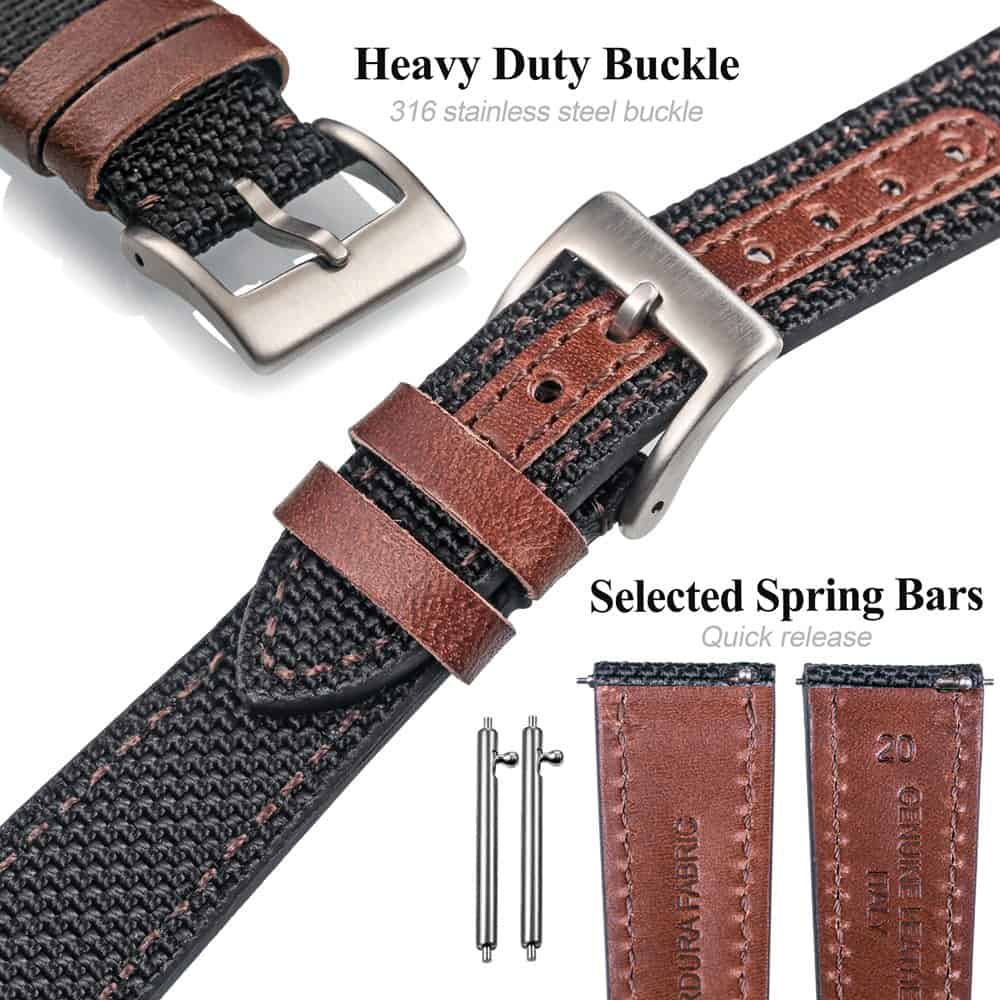 Cordura Fabric Nylon Watch Bands Hemsut