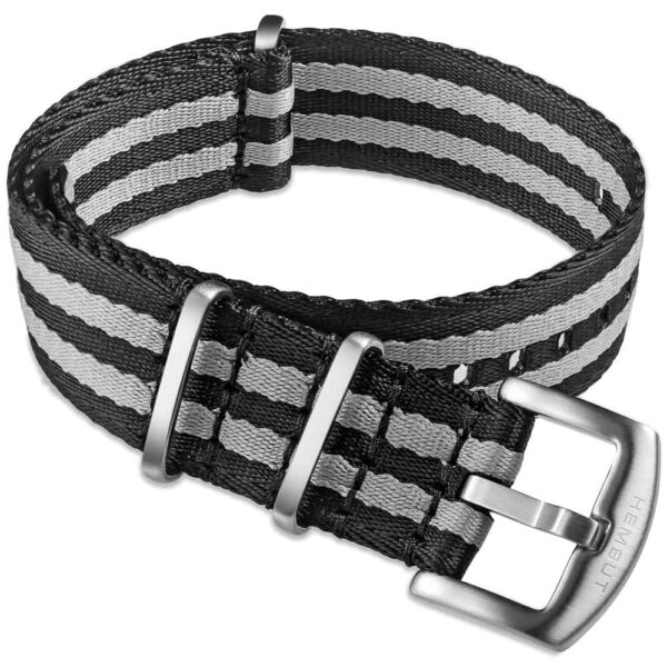 Black in Grey James Bond NATO Watch Strap | Hemsut