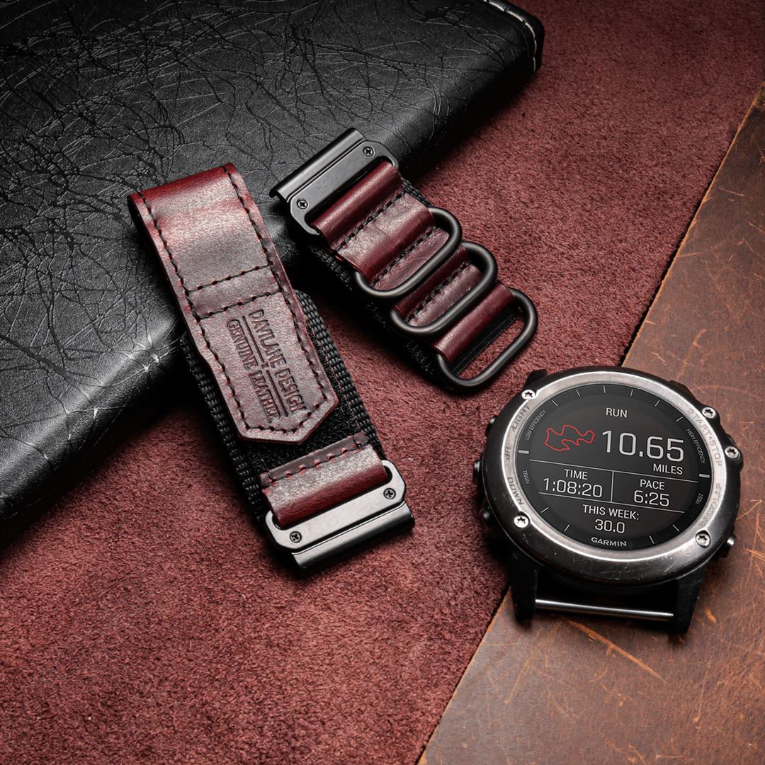 Garmin Strap Garmin Quick Fit Fenix 7X Fenix 7 Fenix 7S Leather