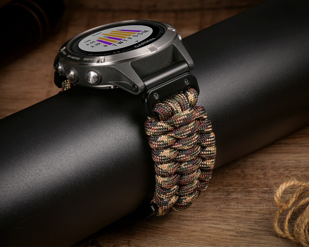paracord straps for garmin watch