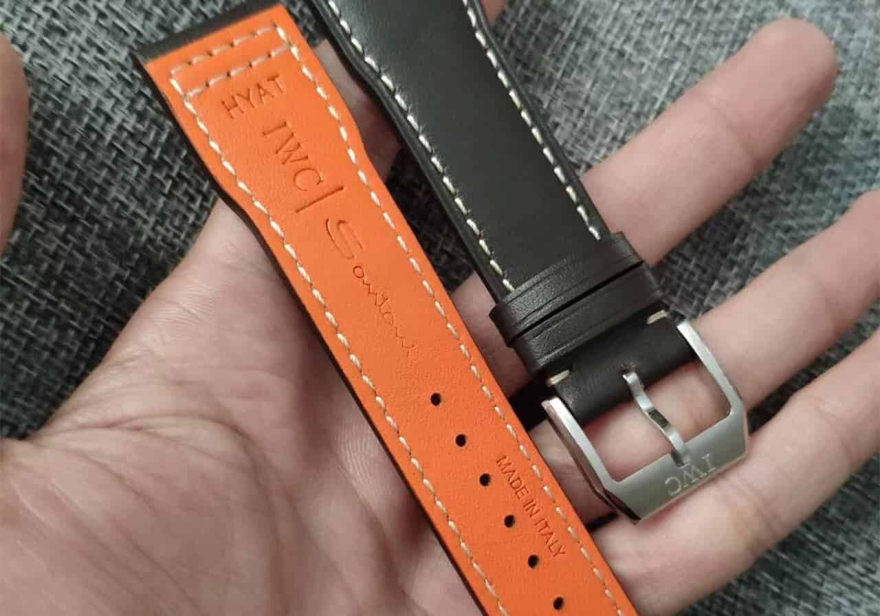 custom leather strap for IWC
