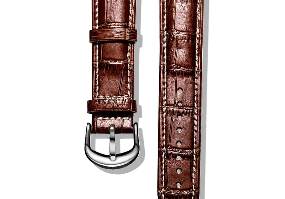 brown alligator leather watch bands